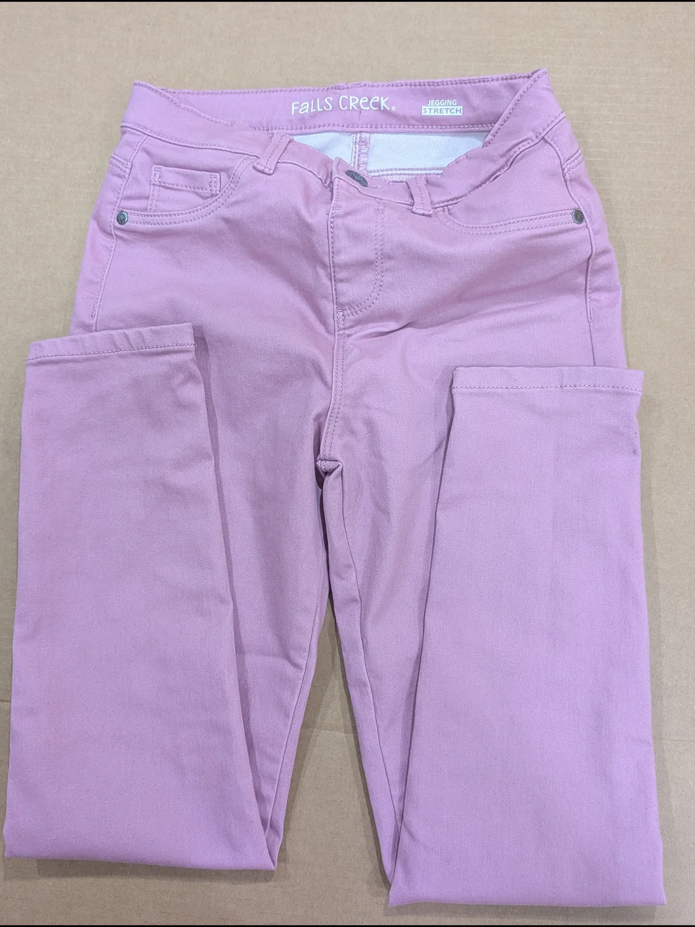Falls Creek Girls 10\12 Pink Stretch Jeggins